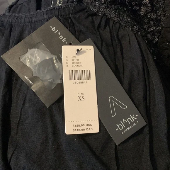 ✨ Anthropologie Sequin Embellished Blouse Sz XS - Picture 5 of 6